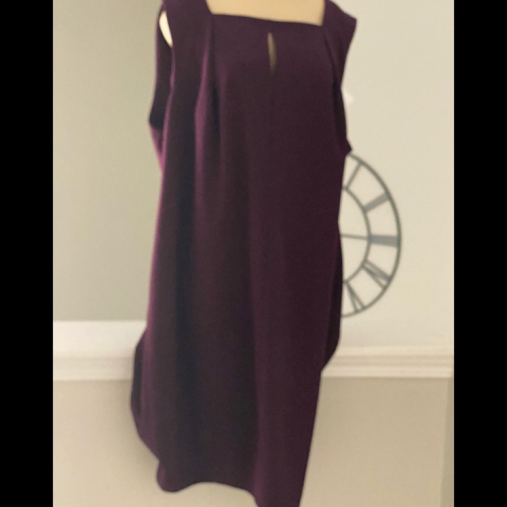 Calvin Klein Sleeveless Deep Purple Dress - 22W